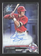2017 Bowman Chrome Cole Stobbe #CPA-CS Auto