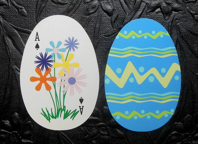 Ace Spades-Wildflowers-Swap Playing Card-Easter Egg Miniature Card USPCC