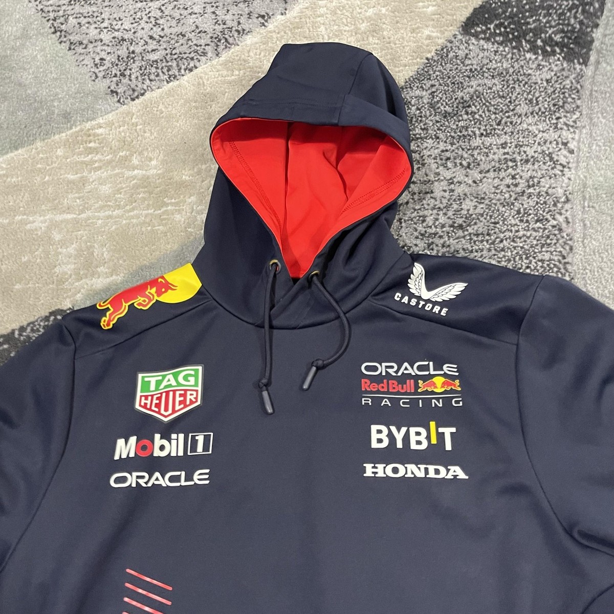 Castore Red Bull Racing Hoodie Mens XL Blue F1 Racing Pullover