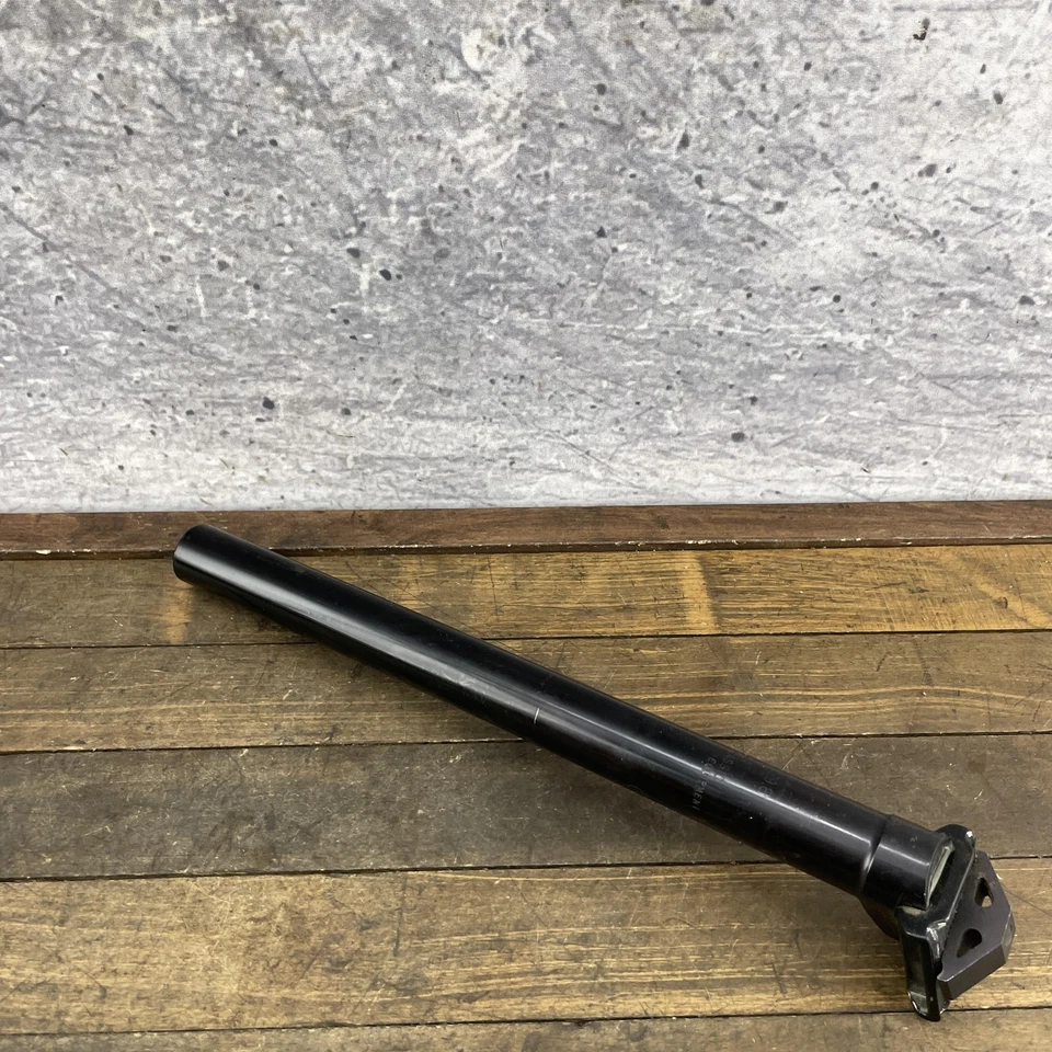 Tija de sillín American Classic 29,8 mm aleación negra se adapta a tándem Santana vintage Foto 3 de 4