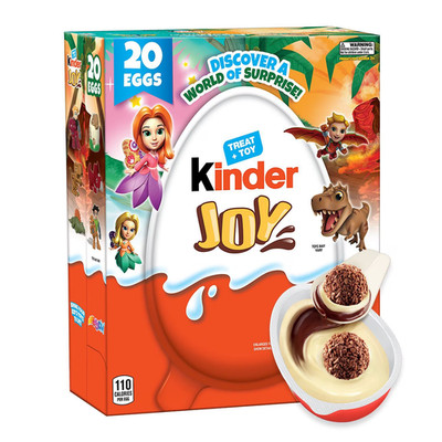 Kinder Joy Everyday White Chocolate Surprise Eggs 0.7 oz (20 Pack)