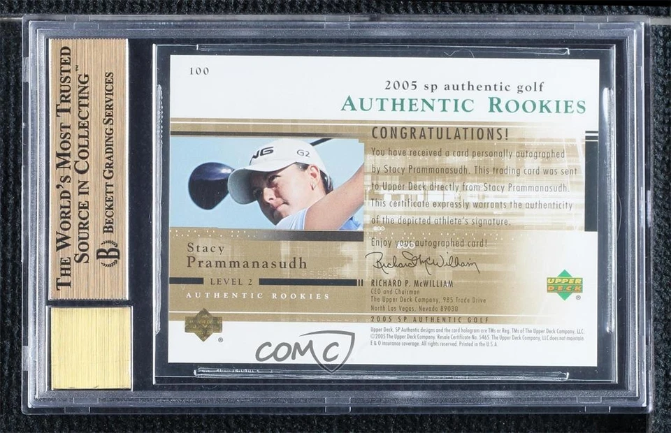 2005 SP Authentic 42/999 Stacy Prammanasudh BGS 9.5 GEM MINT Rookie Auto RC - Image 2 of 3
