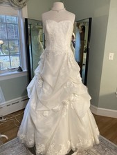 Enzoani Ivory Ball Gown Wedding Dress Size 14
