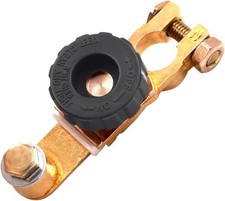 Quick Disconnect Battery Cut Off Switch for Car, Truck, Marine, R Color: Black