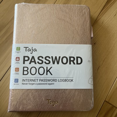 Password Book Taja Alphabetical Tabs for Internet Website Address Login- SEALED