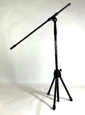 On-Stage Stands Tripod Euro Boom Microphone Stand Black Heavy Duty Speaker Used