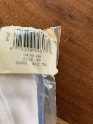 CHAMPION 1997 WHITE COTTON TALL BASIC BRIEFS UNDERWEAR 2 PACK SIZE 40 BRAND NEW - Picture 3 of 7