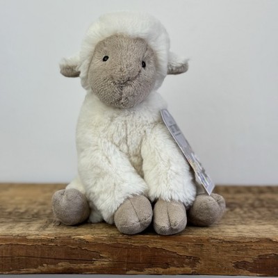 Jellycat kleines Libby Lamm - kleines flauschiges Lamm Stofftier sitzend nicht mehr produziert 8 Zoll