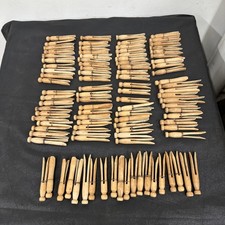 LOT OF 101 VTG Wood Clothes Pins Primitive - ...