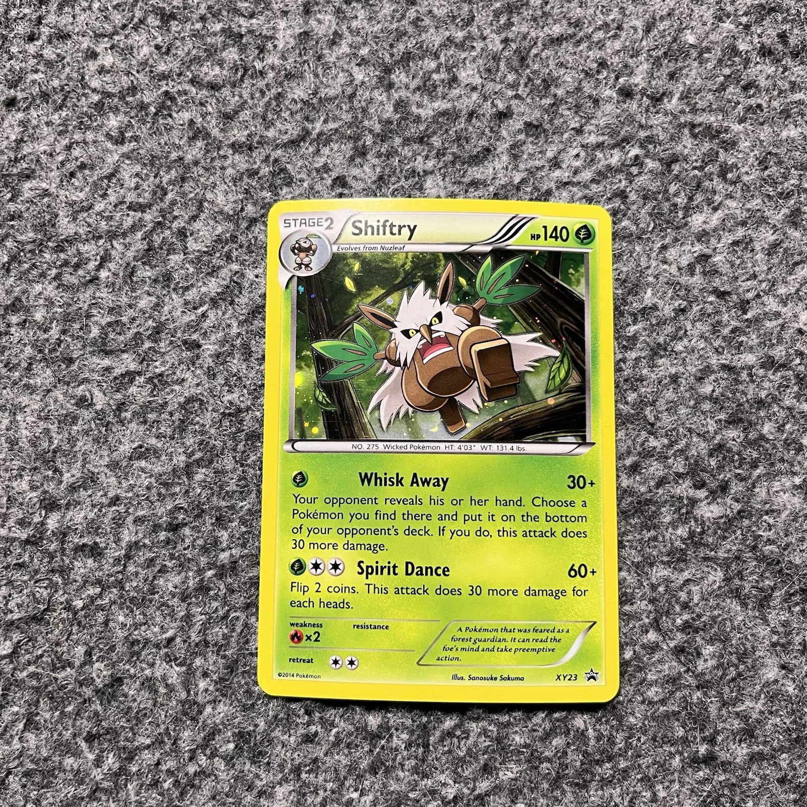 Pokemon Shiftry XY23 Black Star Promo Cosmos Holo Card TCG NM