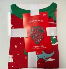 New With Tags Wondershop By Target Toddler Christmas Pajamas Size 3T