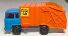Matchbox Lesney #38 Blue/Orange Refuse Truck "State City" (Red Lever)