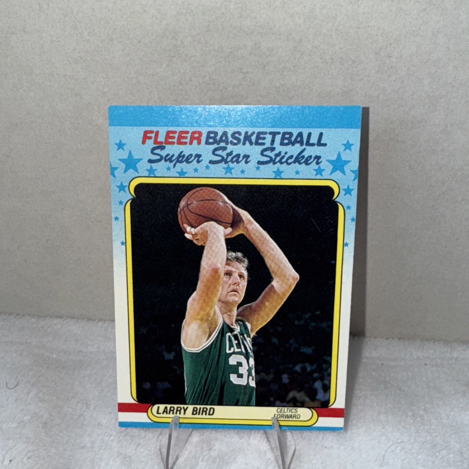 1988-89 Fleer Stickers #2 Larry Bird CELTICS