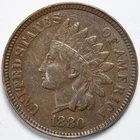 1880 Indian Head Penny Cent Very Fine (VF)