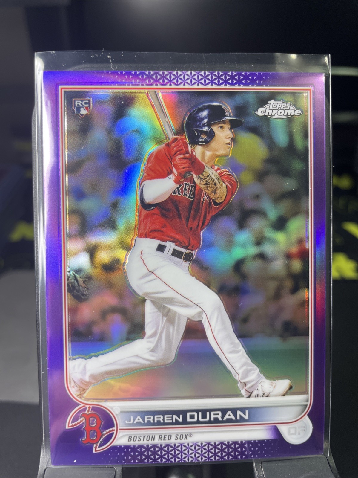 2022 Topps Chrome - Jarren Duran #113 Purple Refractor /250 (RC)