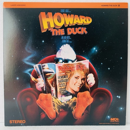 Howard The Duck (George Lucas Produced) Laserdisc LD, Like New