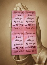 4 Bible Verse Mini Scripture Inspirational Christian Gifts Encouragement Cards.