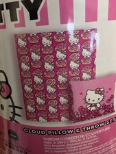 Hello Kitty Cloud Pillow  Throw Set Throw Blanket  Pillow 40x50 Pink