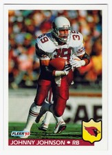 Johnny Johnson 1992 Fleer #332 Phoenix Cardinals NFL Football Card