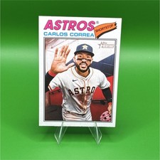 Topps 2025 Heritage High Number Carlos Correa Astros Base Set #629 Baseball Card