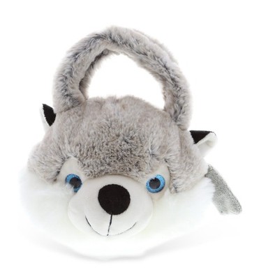 Dollibu Husky   Super-Soft Plush Hand Bag