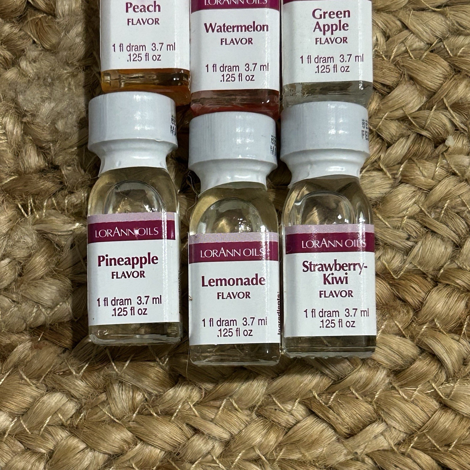 Lorann Super Strength Flavors 12 Pack .125 Fl Oz New Sealed Coconut Green Apple