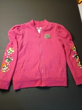 Vintage Power puff Girls Zip Up Sweatshirt Size 10 Pink Super cute