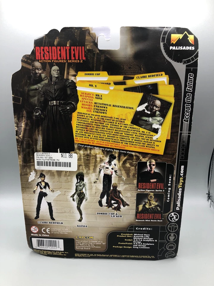Figuras de ação Resident Evil Palisades série 2 Mr. X 2 - Imagem 4 de 4
