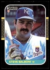 Steve Balboni 1987 Donruss #102 Royals MLB READ FREE SHIPPING AutographDen