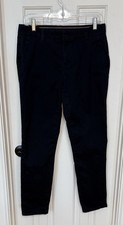 Tommy Hilfiger Women  s Hampton Chino Pants Size 8 Slim Fit Navy Blue Normcore