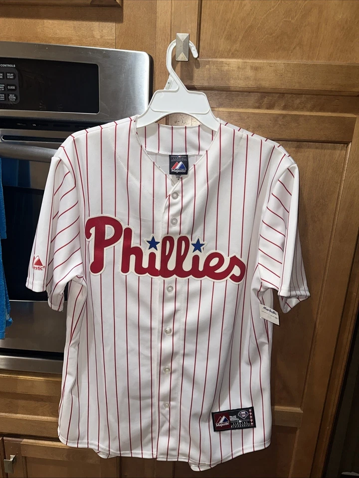 Camiseta deportiva Y2K Majestic MLB Philadelphia Phillies Roy Oswalt talla mediana NUEVA Foto 2 de 4