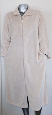 VINTAGE Oscar de la Renta BEIGE ANIMAL PRINT FULL ZIPPER ROBE Size L/XL FLEECE