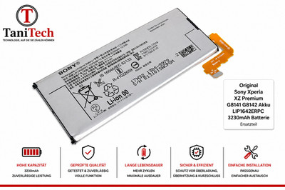 Original Sony Xperia XZ Premium G8141 G8142 Akku LIP1642ERPC 3230mAh Batterie 