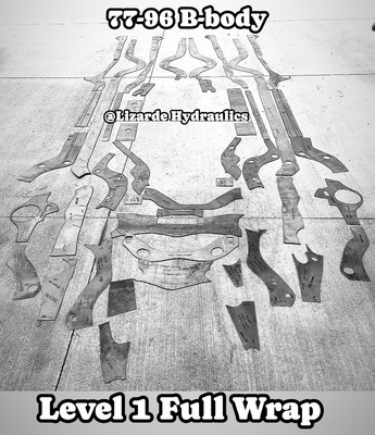 Lowrider Hydraulics, 77-96 Bbody Full Wrap Kit Reinforcement LEVEL