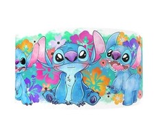 3 INCH 1 Yard Blue Alien stitch cartoon printed Grosgrain Ribbon 1238208