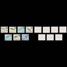 9152: Gambia SG193-205 Set of 13 1963 Sc#175-187 Mi170-182 Used C£35