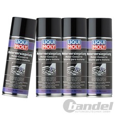 4x 400ml LIQUI MOLY MOTORVERSIEGELUNG MOTORREINIGER MOTOR KONSERVIERUNG SPRAY