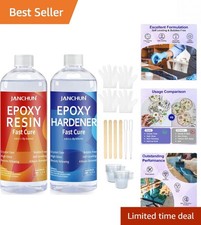 Bubble-Free, Scratch Resistant 16oz Epoxy Resin Kit for Art  Home Projects