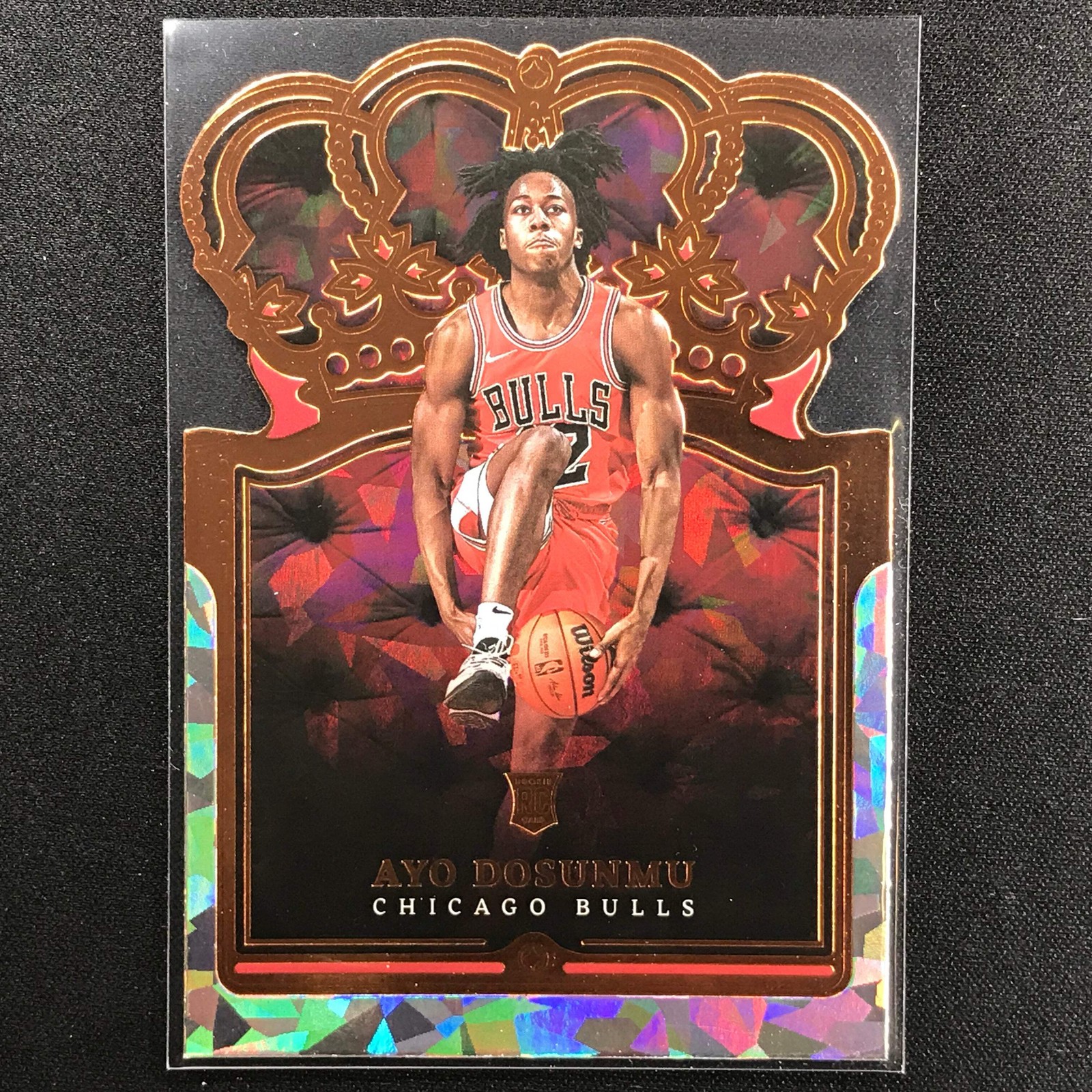 2021-22 Crown Royale AYO DOSUNMU Rookie Crystal Bronze #85