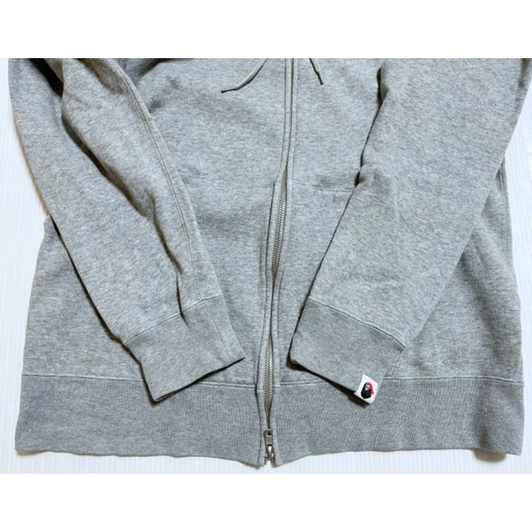 A BATHING APE (BAPE) Felpa con cappuccio e zip A Bathing Ape Pirate Store stampa posteriore A31405 007