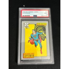 1992 DC Cosmic Cards Superman 16 Hero Heritage PSA Mint 9