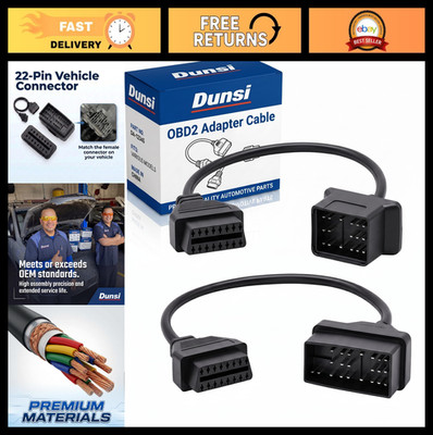 2Pcs OBD Adapter for Toyota 17/22 Pin to 16 Pin OBD2 Diagnostic Cable, ELM327 Co