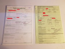 Fahrzeugbrief KFZ Brief 1979 VW Golf 1 Typ 17 1,5 51kw Benzin 0600/465 f.Tüv etc