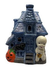 Vintage Casper The Friendly Ghost 1987 Ceramic Haunted House & Box NO Light