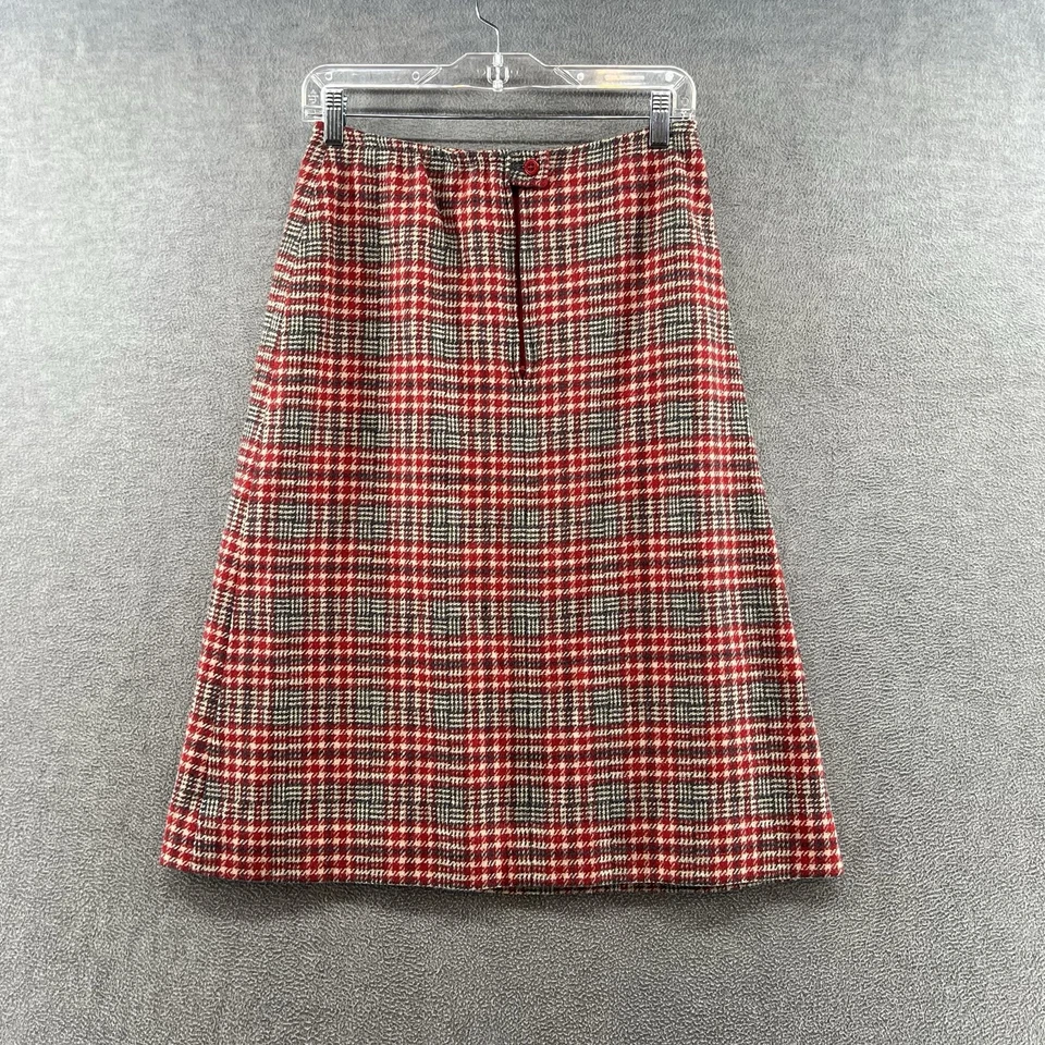 Pendleton Mujer Talla 12 Pura Lana Virgen Hecha en EE. UU. Falda Larga a Cuadros Foto 2 de 4
