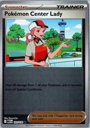 Pokemon Center Lady 123/132 Mega Evolution Reverse Holo Common