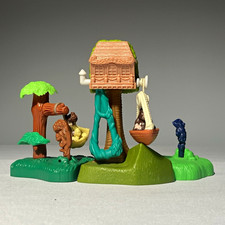1999 McDonald's Disney Tarzan Happy Meal Playset Lot Treehouse Terk Kala Toys