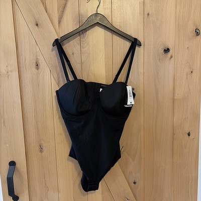 Wacoal Black Reshape Strapless Shaping Underwire Padded Bodybriefer 40DD NWT