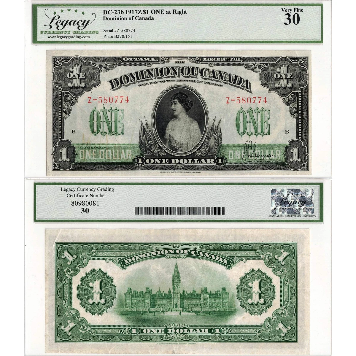1917 Year Dominion of Canada Paper Money for sale | eBay