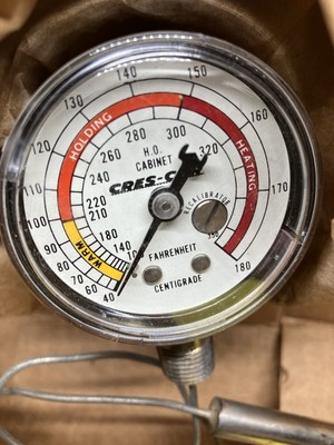 CRES-COR New H.O. Cabinet Analog Thermometer NIB
